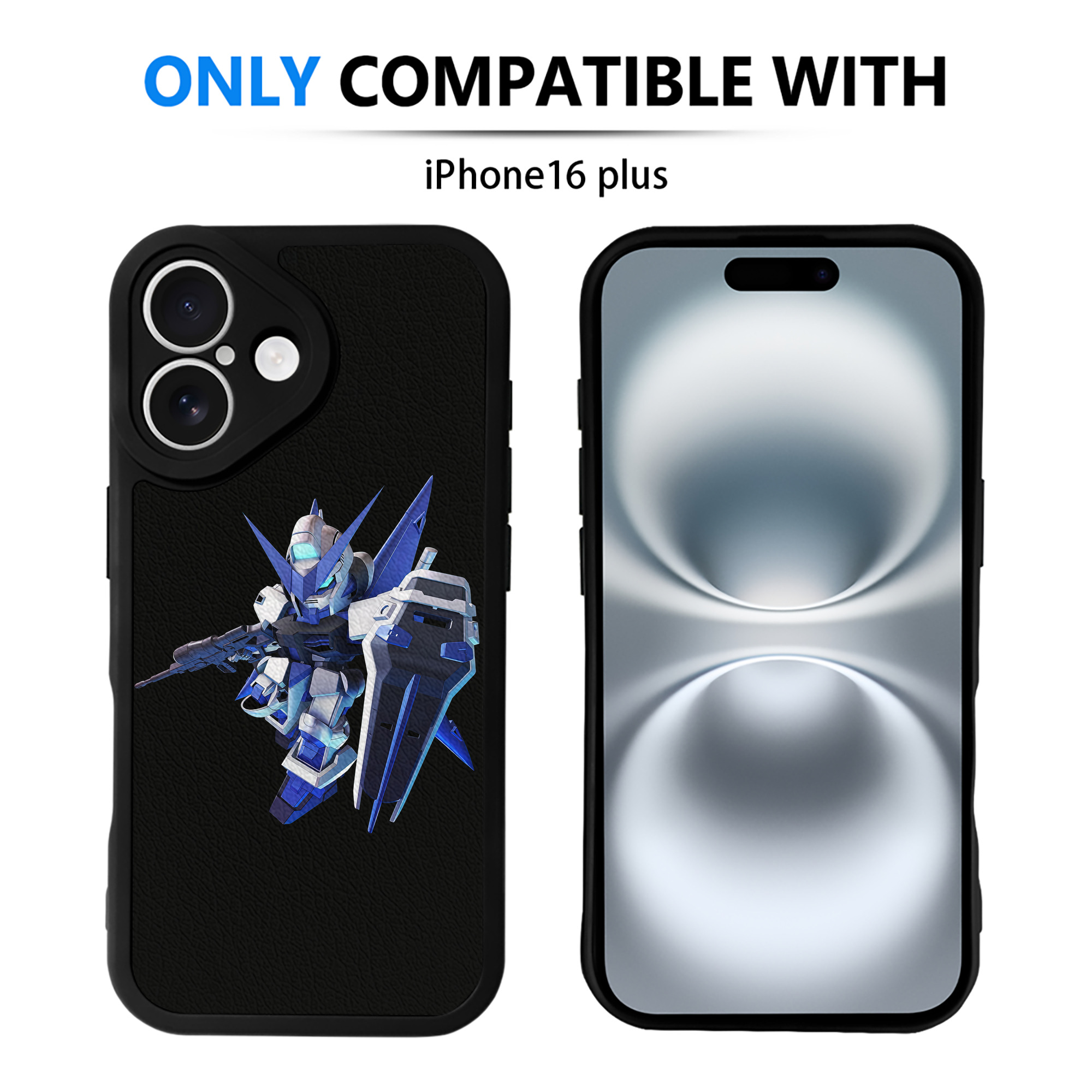 （画像用） 機動戦士ガンダム Mobile Suit Gundam 【iPhone 16シリーズ対応】シリコンスマホケース（レザー調） 材質：シリコン